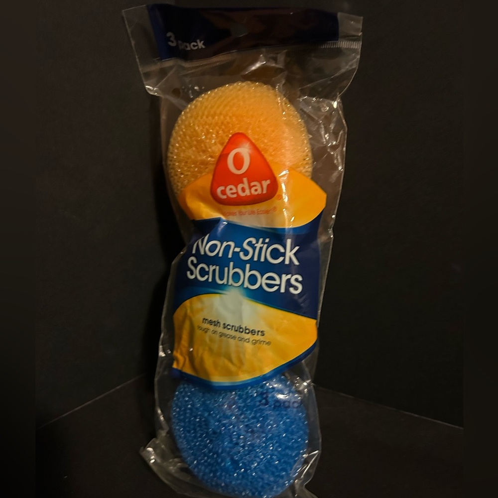 O-Cedar Non-Stick Mesh Scrubbers, 3 Count Assorted 2013